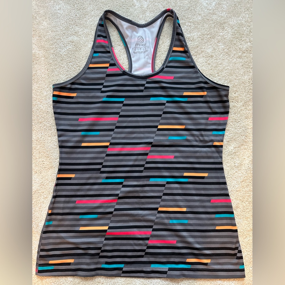 MPG multicolored tank top. Size L